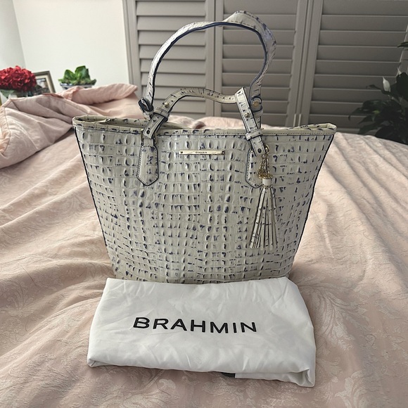 Brahmin Asher La Scala Marina Leather Shoulder Bag - Picture 2 of 10